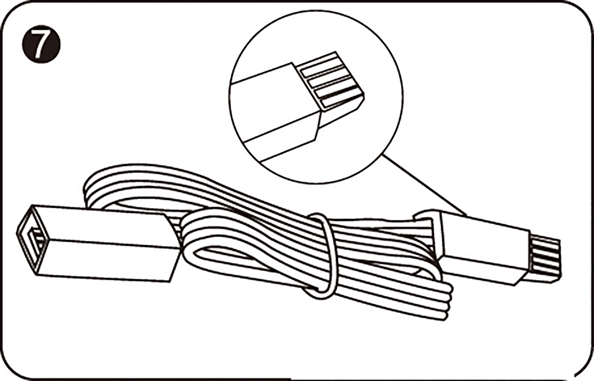 10015  Axis Connecting Cable Multi-Colour